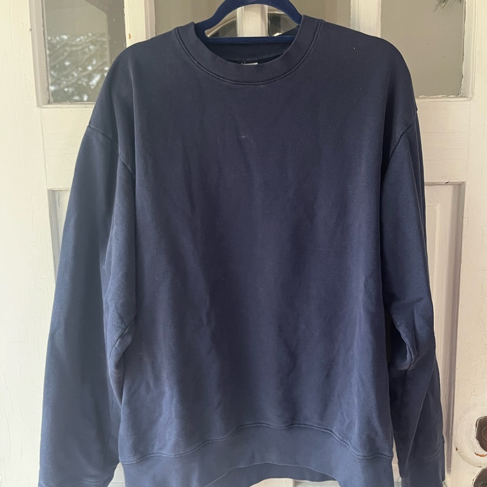 Sporty & Rich Dark Blue Crewneck Sweater